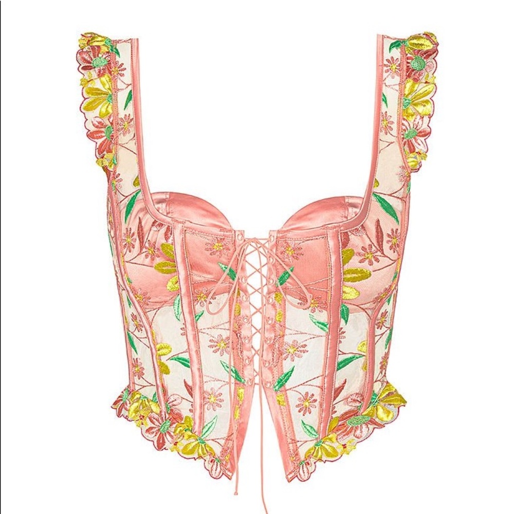FOR LOVE & LEMONS Daisy Jane Embroidery Bustier
